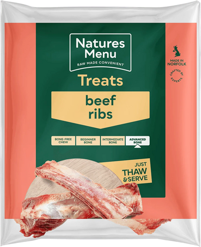 Natures Menu Natural Raw Beef Ribs - Ormskirk Pets
