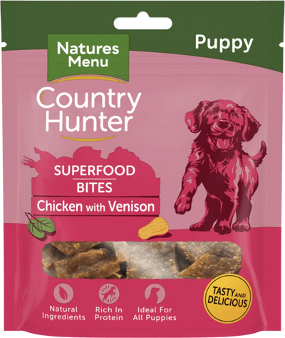 Country Hunter Superfood Bars Chicken With Venison For Puppies 70g - Ormskirk Pets