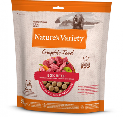 Natures Variety Beef Complete Freeze Dried 250g - Ormskirk Pets