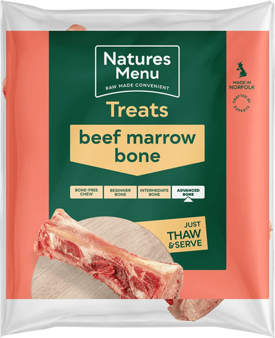 Natures Menu Natural Raw Beef Marrow Bone - Ormskirk Pets