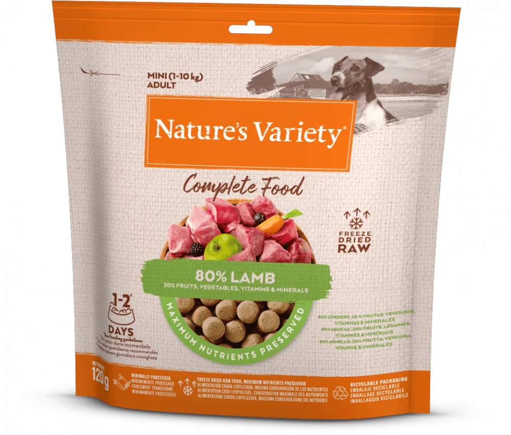 Natures Variety Lamb Complete Freeze Dried Food 120g - Ormskirk Pets