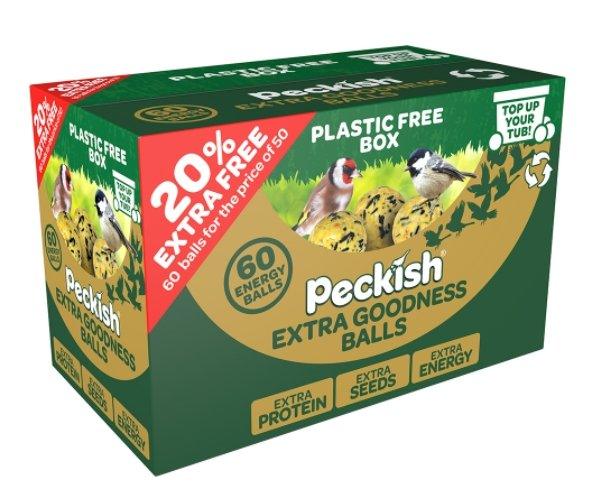Peckish Extra Goodness Energy Balls for Birds 50 Pack + Extra 20% Box - Ormskirk Pets