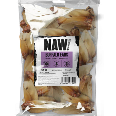 NAW Buffalo Small Ears with Meat Lug – 60 Pieces