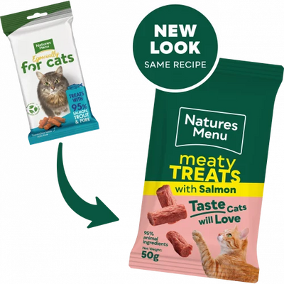 Natures Menu Meaty Treats For Adult Cat Salmon 50G