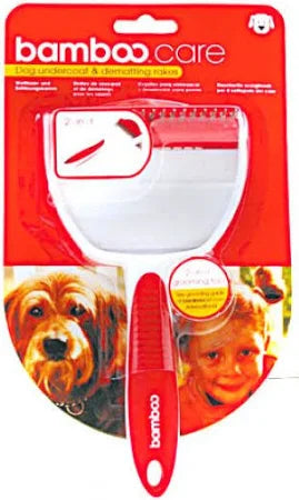Bamboo Dog Undercoat & Dematting Rakes