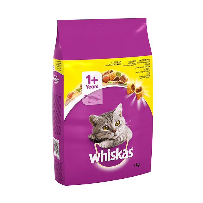 Whiskas 1+ Cat Complete Dry with Chicken 7kg - Ormskirk Pets