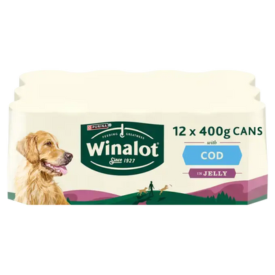 Winalot Cans Cod In Jelly 12 X 400G