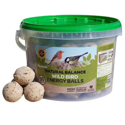 Peckish Natural Balance Wild Bird Energy Balls - Tub of 50