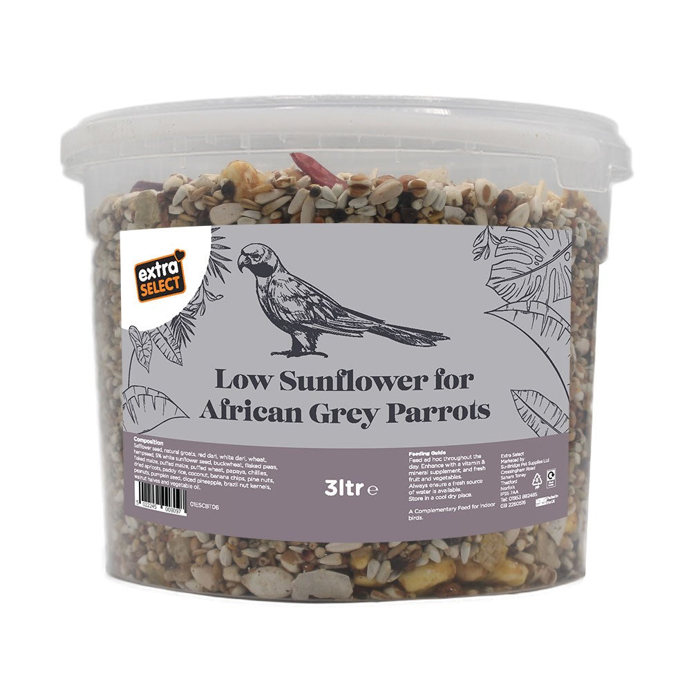 Extra Select Low Sunflower For African Grey Parrots