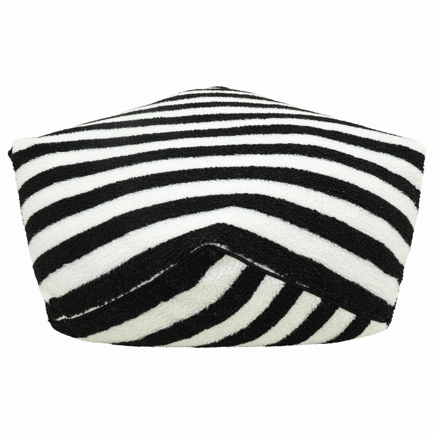 Rosewood Sherpa Bean Bag, Black & White