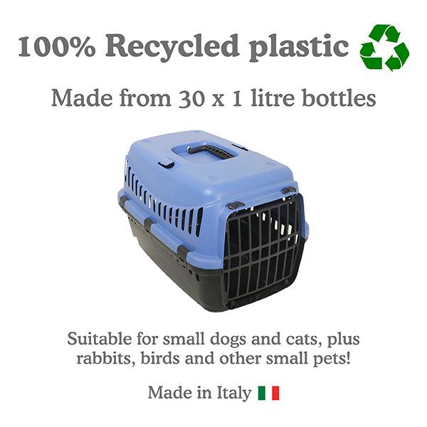 Rosewood Eco Line Pet Carrier Small Slate Blue/Black - Ormskirk Pets