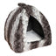 40 Winks Grey & Cream Snuggle Plush Bed