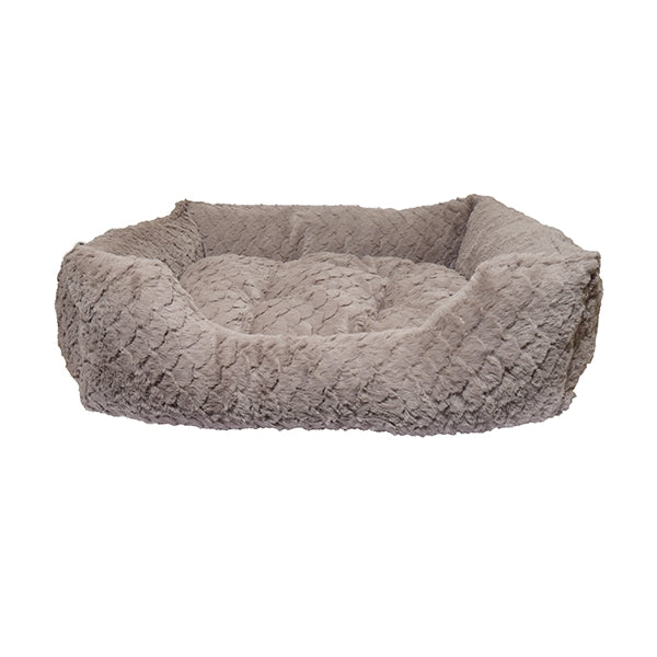 40 Winks Grey & Pink Dog Bed
