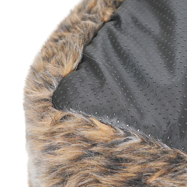 40 Winks Brown Cosy Fur Print Square