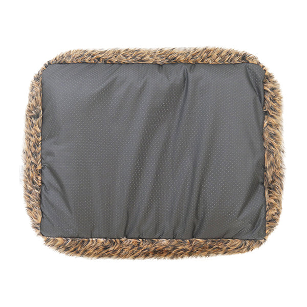 40 Winks Brown Cosy Fur Print Square