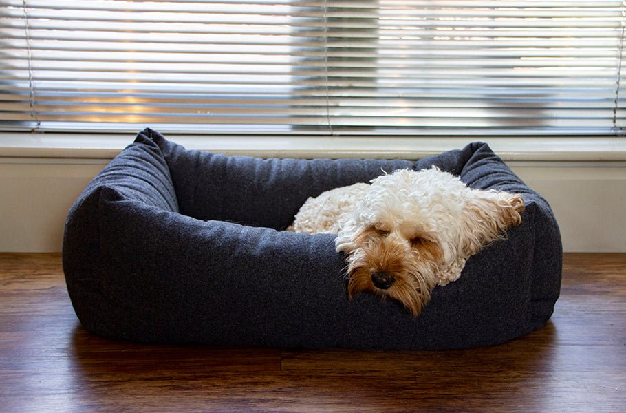 40 Winks Grey Felt With Support Square