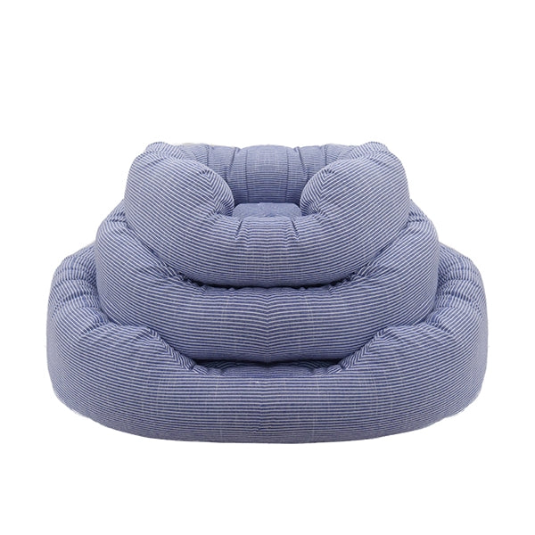 40 Winks Blue Sky Stripe Square