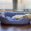 40 Winks Blue Sky Stripe Square