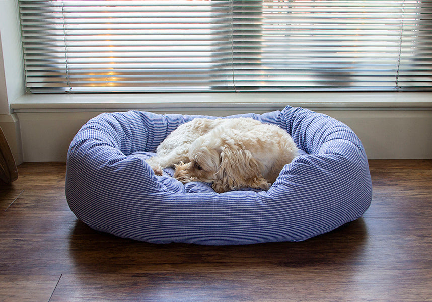 40 Winks Blue Sky Stripe Square