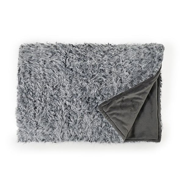40 Winks Silver Fluff Blanket