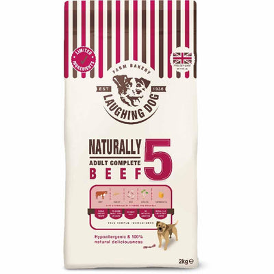 Laughing Dog 5 Beef Complete 2kg - Ormskirk Pets