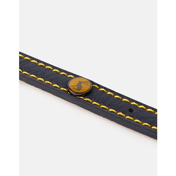 Joules Navy Leather Collar