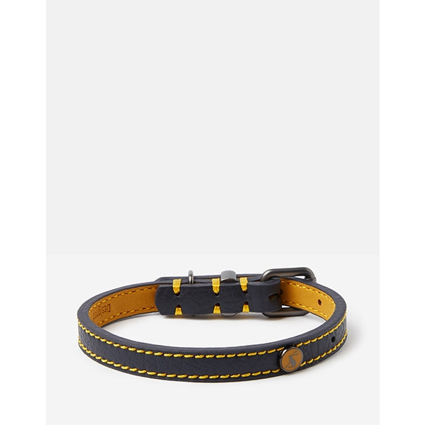 Joules Navy Leather Collar