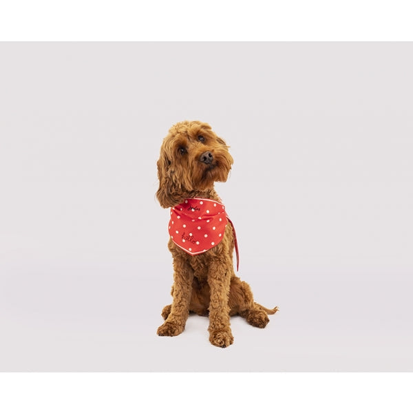 Joules Hello Neckerchief Collar Red Polka Dot