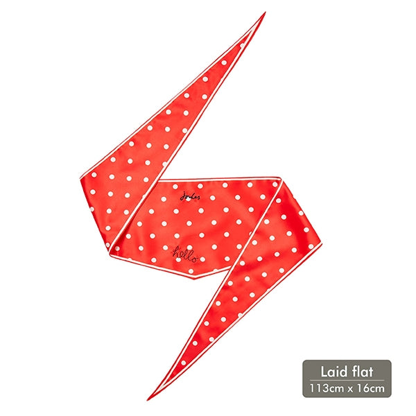 Joules Hello Neckerchief Collar Red Polka Dot