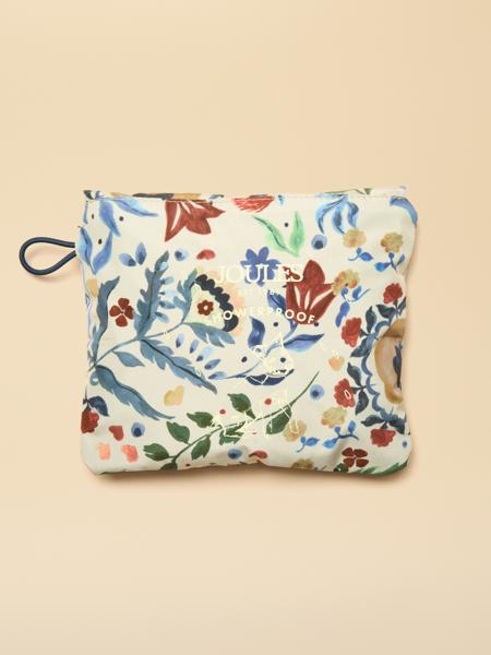 Joules Festive Floral Packaway Jacket