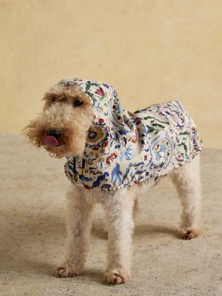 Joules Festive Floral Packaway Jacket