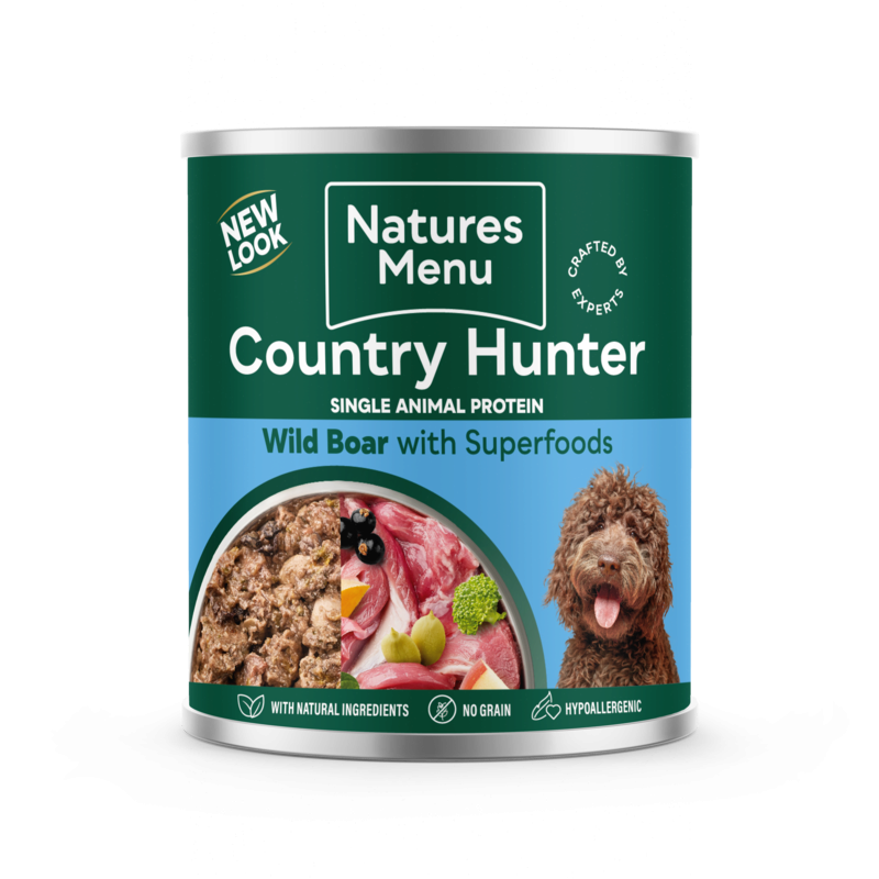 Natures Menu Country Hunter Wild Boar with Superfoods 600g x 6