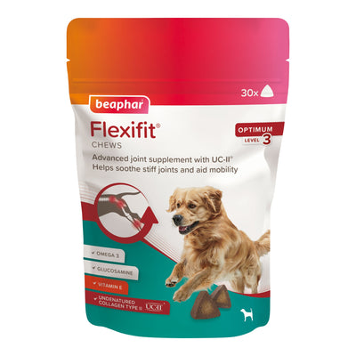 Beaphar Flexifit Optimum UC-II Joint Supplement Chews for Dogs 30 Chews 175g