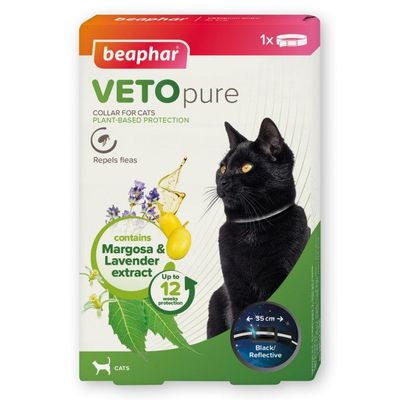 BEAPHAR VETOPURE REFLECTIVE CAT COLLAR  SINGLE