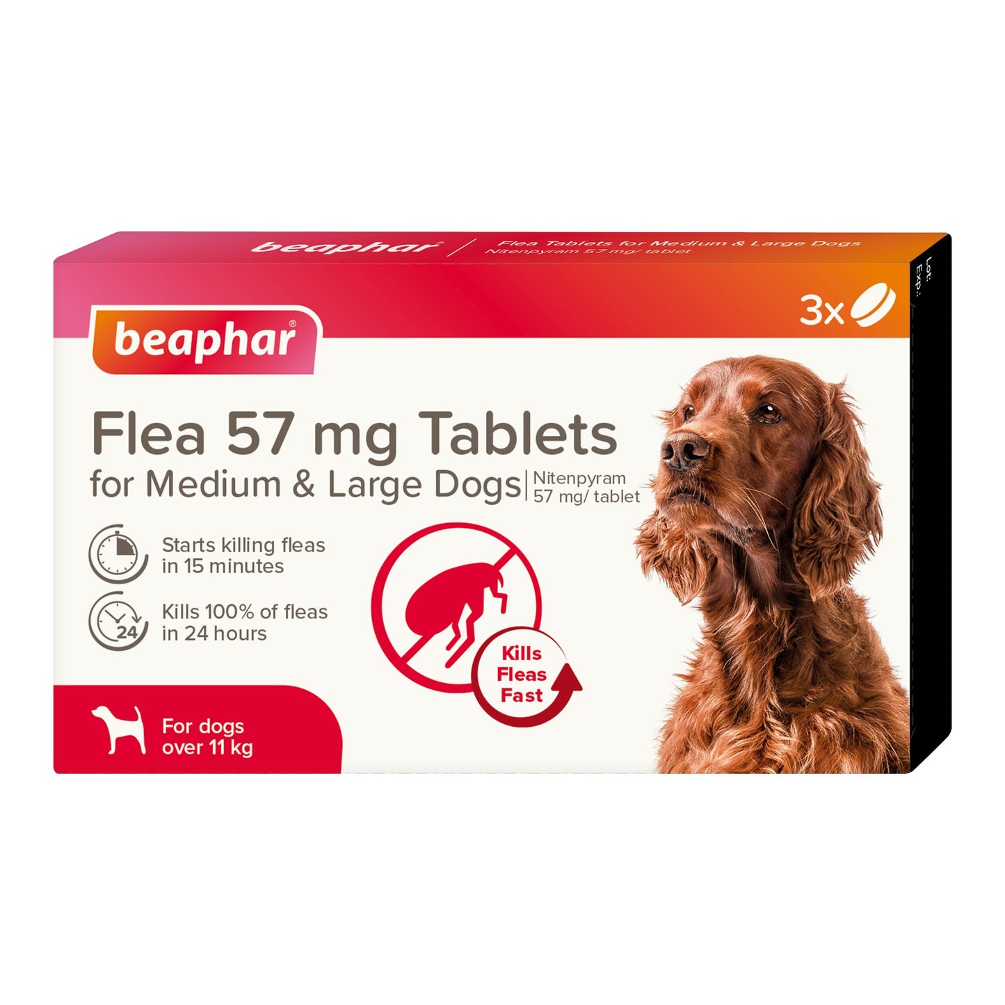 Beaphar Flea Tablets For Medium/Large Dogs 3 Tablets