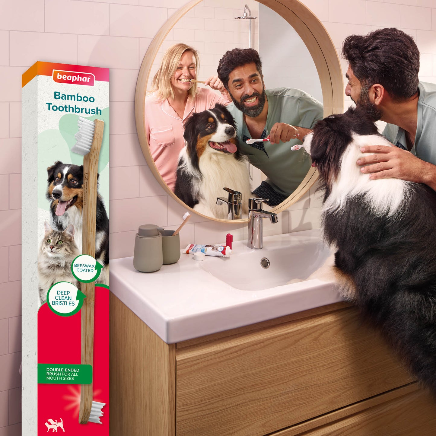 Beaphar Double Ended Bamboo Toothbrush For Cats And Dogs