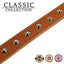 Ancol Leather Stud Collar Tan