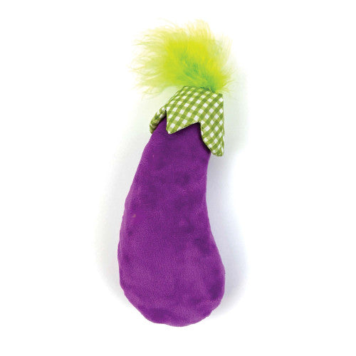 Tabby Patch Aubergine Cat Kicker