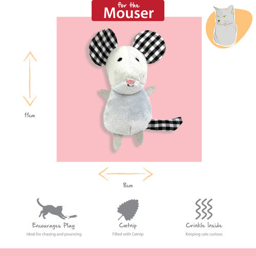 Tabby Patch Mouse 2pk