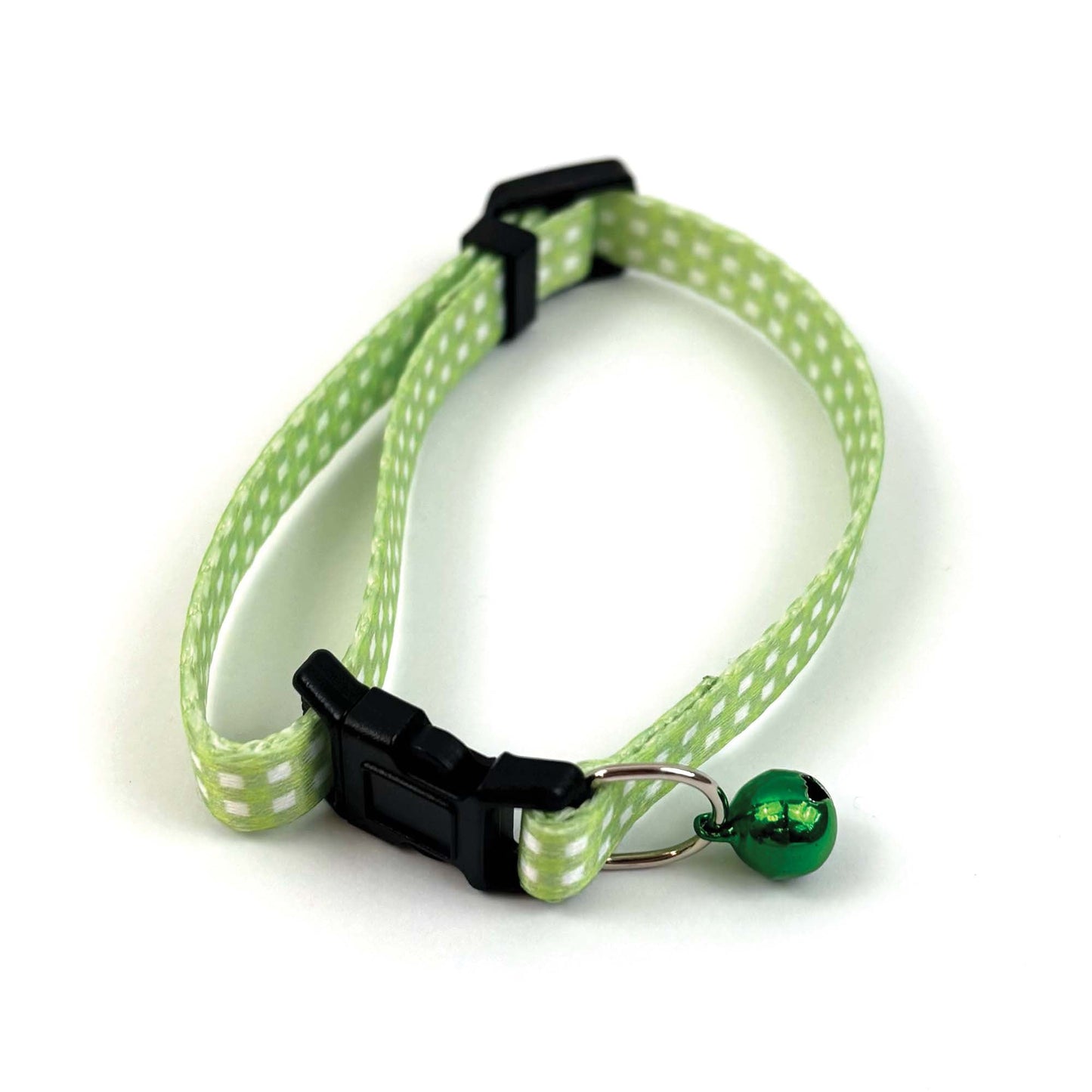 Tabby Patch Green Check Cat Collar