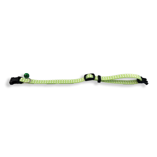 Tabby Patch Green Check Cat Collar