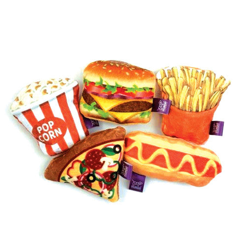 Tabby Patch Fast Food Catnip Cat Toy Assorted