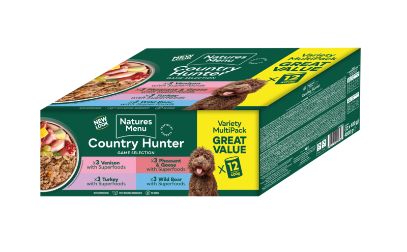 Natures Menu Country Hunter Game Meat Selection Multipack Cans 12 x 400g