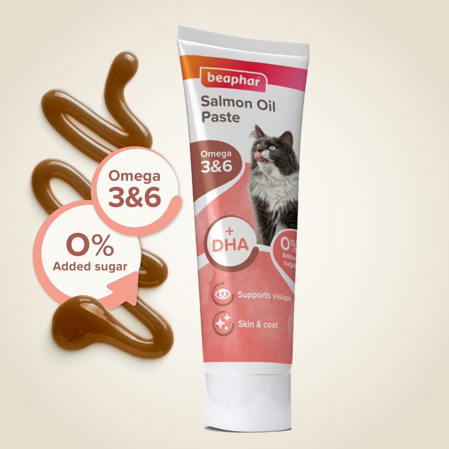 Beaphar Salmon Oil Paste For Cats 100G