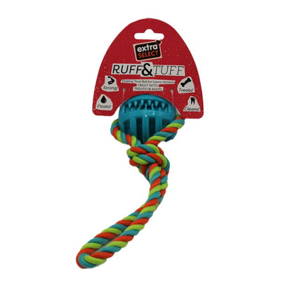 Extra Select Ruff&Tuff TPR Ball on Cotton Rope