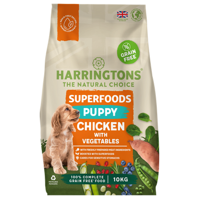 Harringtons Complete Puppy Grain Free Superfoods Chicken & Veg 10Kg