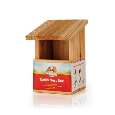 Harrisons Wooden Nest Box Robin Front Opening 8cm - Ormskirk Pets