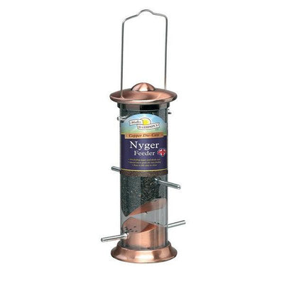 Harrisons Cast Copper Plated Nyger Feeder 20cm - Ormskirk Pets