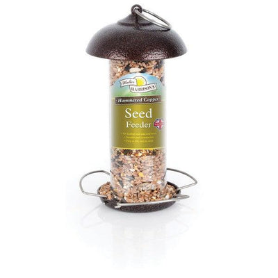 Harrisons Hammertone Copper Mini Seed Feeder 20cm - Ormskirk Pets
