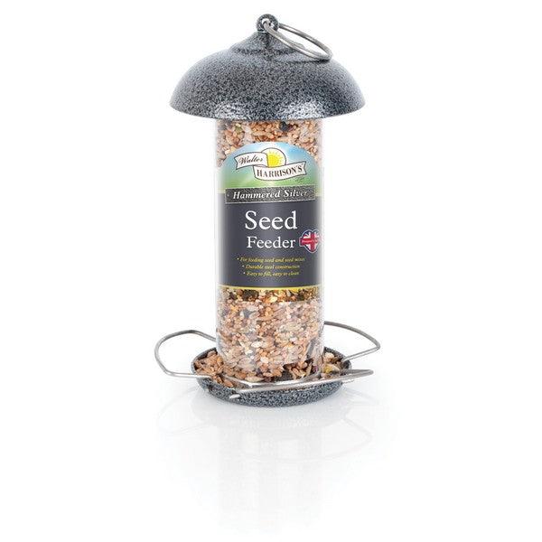 Harrisons Hammertone Silver Mini Seed Feeder 20cm - Ormskirk Pets